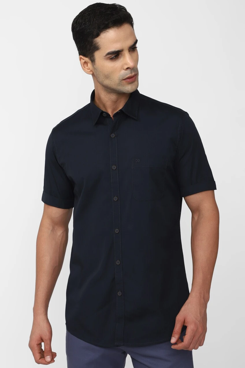 PETER ENGLAND Men Regular Fit Solid Spread Collar Formal Shirt(maroon,white,black,orange)