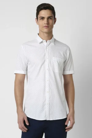 PETER ENGLAND Men Regular Fit Solid Spread Collar Formal Shirt(maroon,white,black,orange)