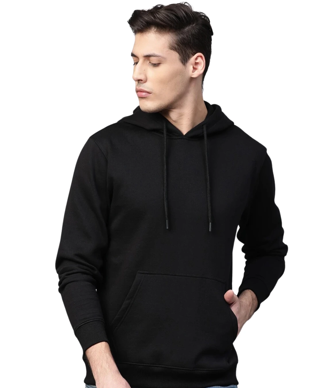 Roadster Men Full Sleeve Solid Hooded Sweatshirt