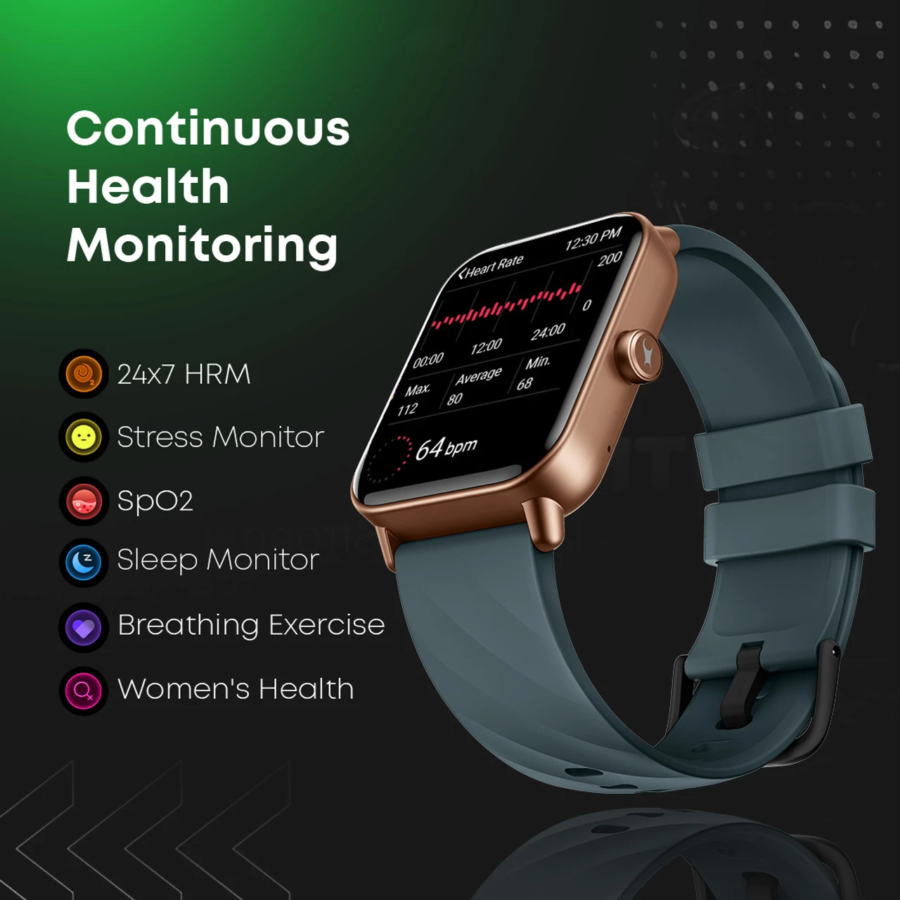 Fastrack Revoltt X-1.83'|Blazing Fast UI|Single Sync BT Calling|Calculator|In-built games Smartwatch (Black Strap, Free Size)