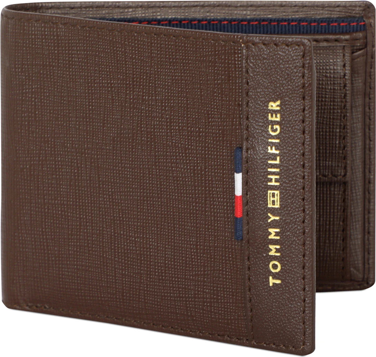 TOMMY HILFIGER Men Casual Brown Genuine Leather Wallet (4 Card Slots)