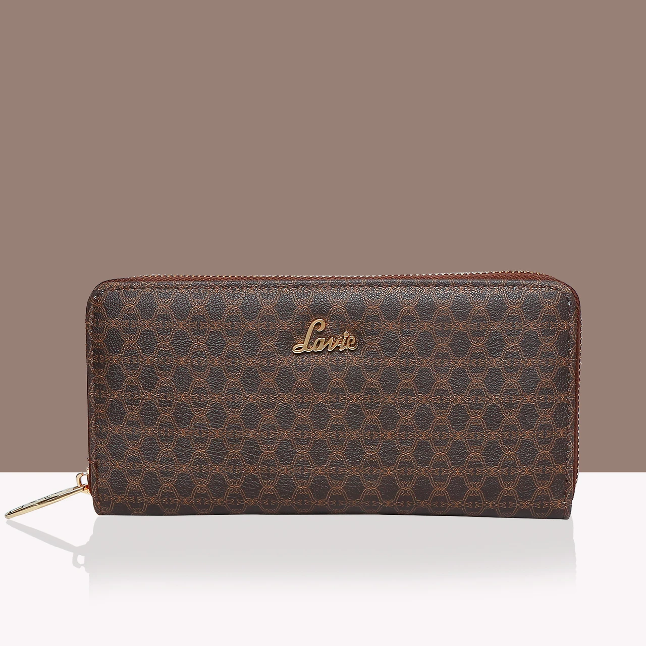 LAVIE Women Casual Brown Artificial Leather Wallet (4 Card Slots)