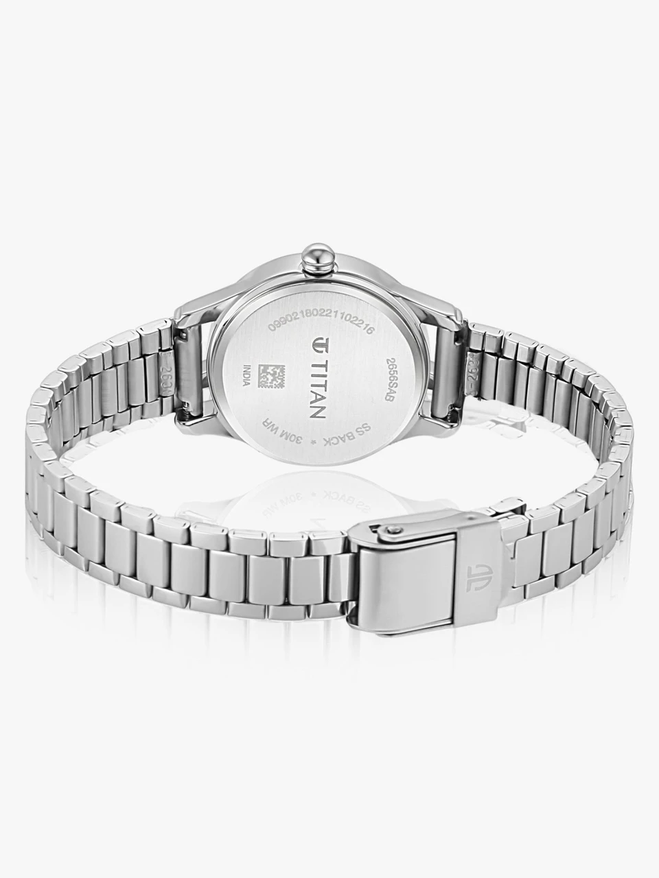 Titan Multifunction Black Dial RoseGold & Black Acetate Strap Analog Watch - For Women