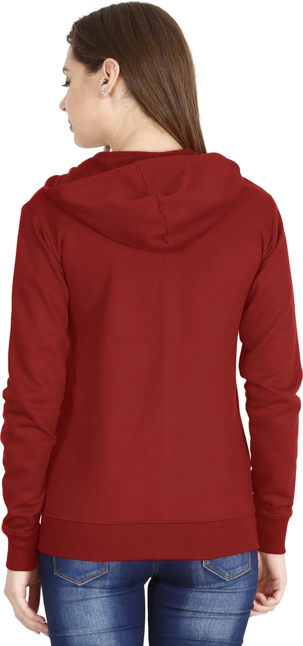 Fleximaa Women Full Sleeve Solid Hooded Sweatshirt Black,Red,Gray,Pink,