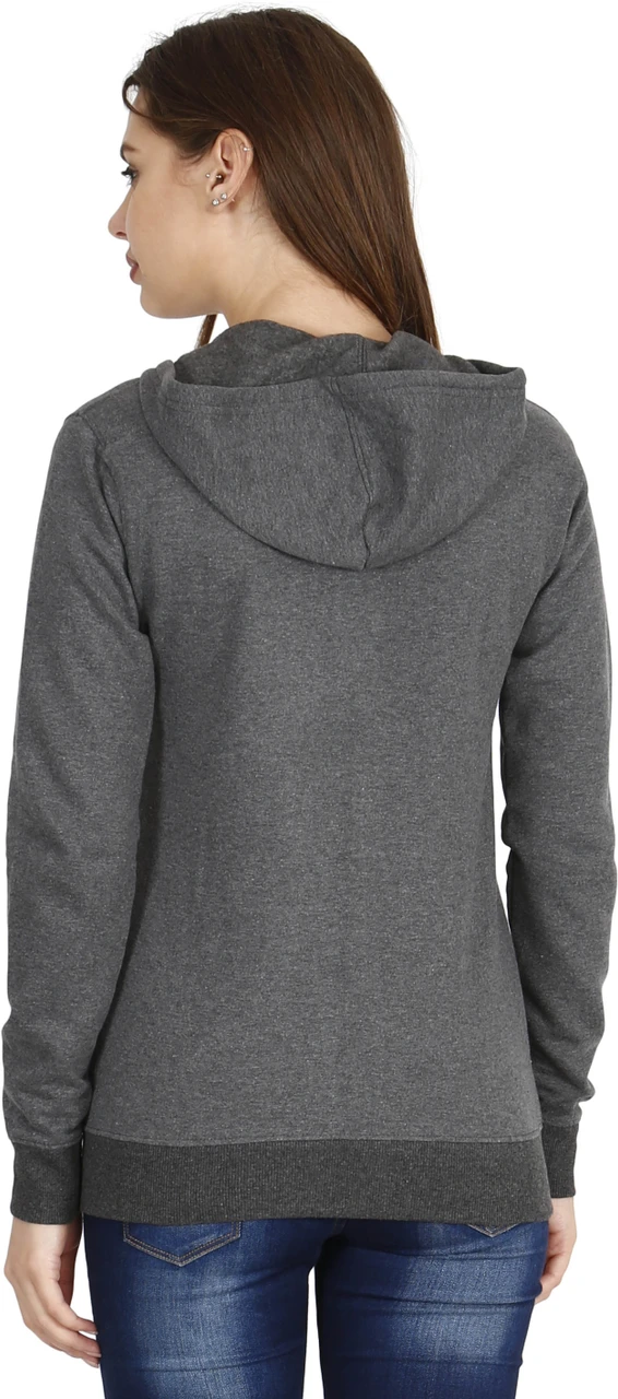 Fleximaa Women Full Sleeve Solid Hooded Sweatshirt Black,Red,Gray,Pink,