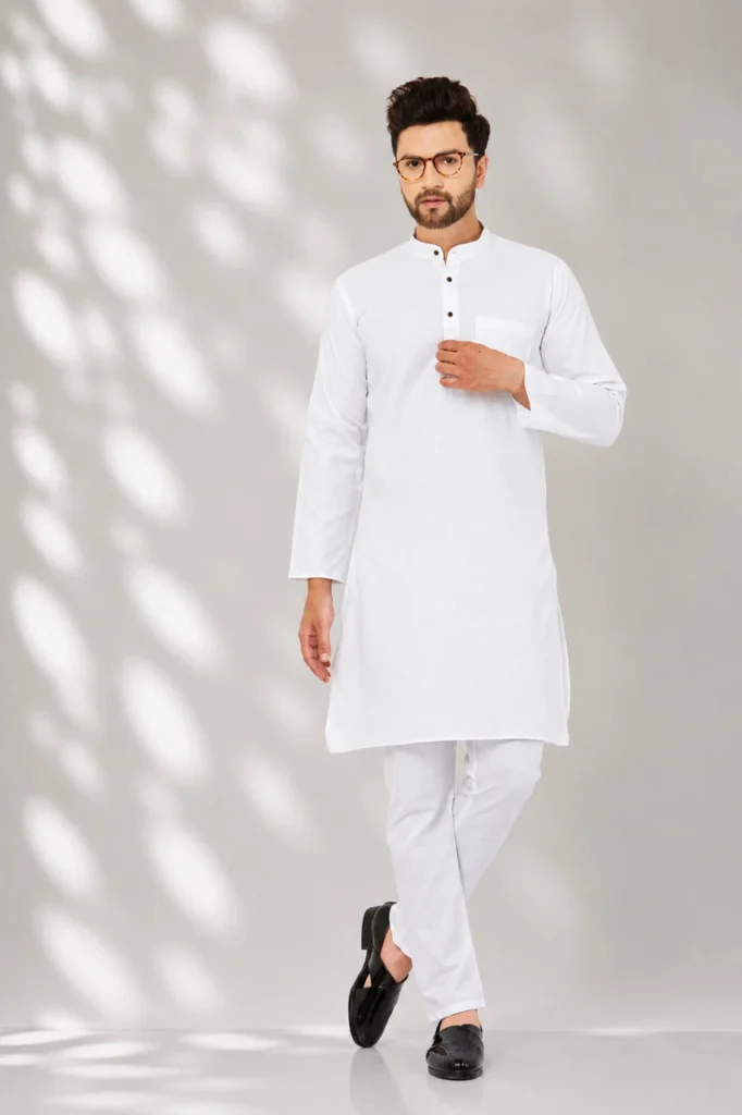 ARMAAN ETHNIC Men Cotton Blend Kurta Payjama Set