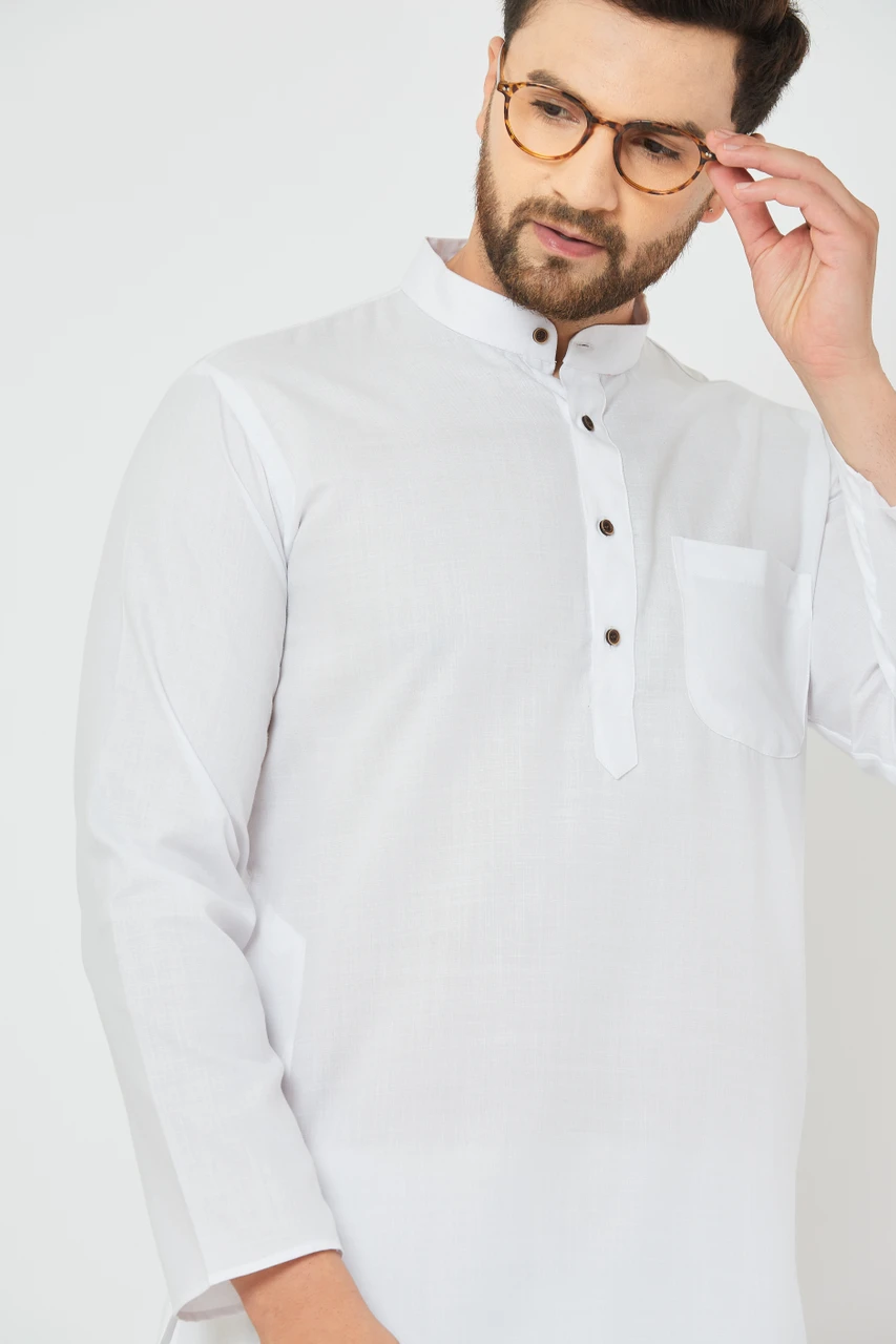 ARMAAN ETHNIC Men Cotton Blend Kurta Payjama Set